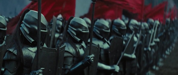 The opposing army may look very similar to some, almost like a combination of Orcs and Nazgul from the Lord of The Rings trilogy. This is likely due to the fact that both fantasy films are inspired by the medieval time period